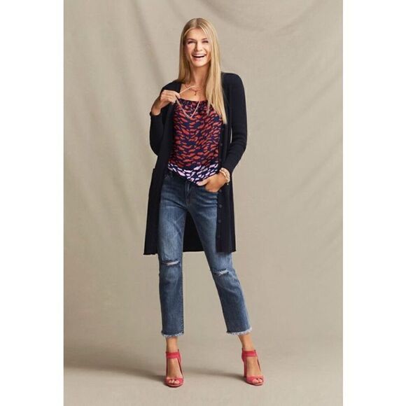 Women’s CAbi Cropped Straight Leg Jeans Size 2 - Picture 1 of 9